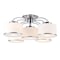 Cwi Lighting Frosted 5 Light Drum Shade Flush Mount With Chrome Finish 5479C30C-5 - alternate 1